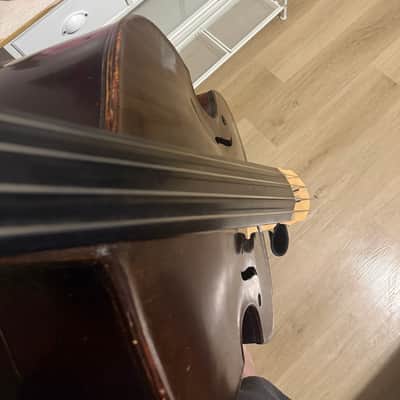 Unknown 3/4 double bass 1870-1900 - Dark image 14