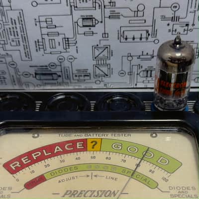 RCA 5687 Black Plate Matched Quad - 1960s NOS | Audio Driver image 16