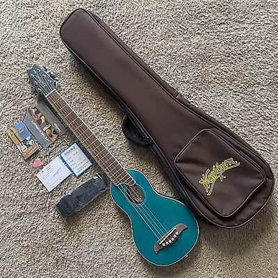 Washburn RO10TBL Rover Steel String Travel Acoustic Guitar 2010s - Trans Blue image 1