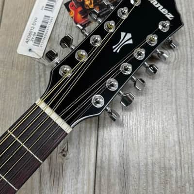 Ibanez AEG5012DVH 12 String Acoustic Electric Guitar - Dark Violin Burst, aeg-5012-DVH image 4
