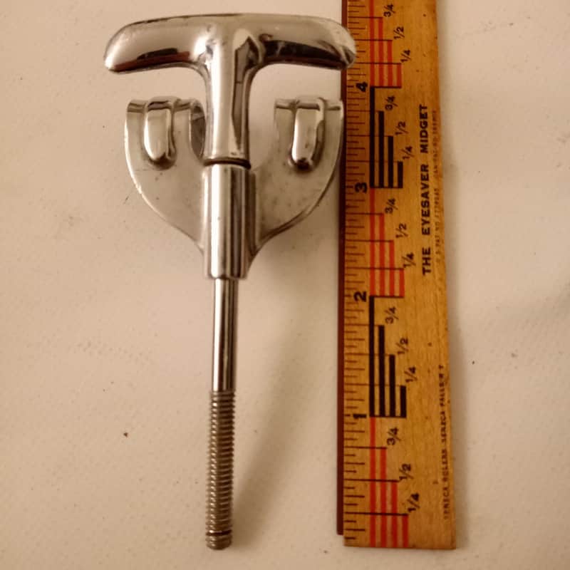 Premier 1+ 3"Bass Drum Tension T-Rod+Claw 60s Beverley/Olympic Vintage Chrome UK image 1