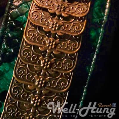 Well-Hung No Prisoners "DragonSlayer" 3" wide padded leather, green python with armor image 5