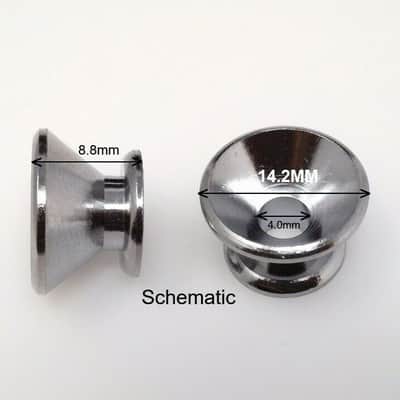 True Custom Shop® Chrome '60's Vintage Reissue Strap Button for Fender Stratocaster and Telecaster image 4
