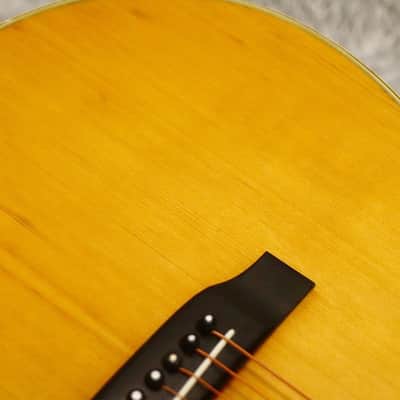 1977 made MILES 2000 D-25 Solid top Vintage Acoustic Guitar Made in Japan image 6