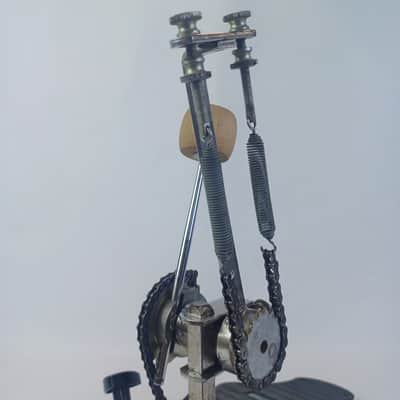 *Jacques Capelle Excalibur Bass Drum Pedal Carbon Fiber Solid Footboard Twin 70s image 15