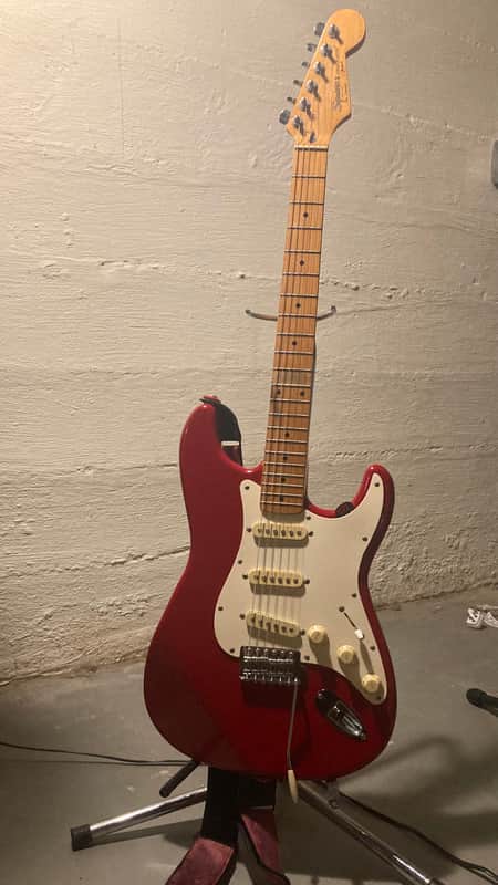 Torino Red Squier II Standard Stratocaster with Maple Fretboard (Made in Korea) 1989 - 1992 image 1