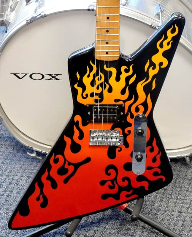 Vintage 1980's Hondo Deluxe Series 781 Explorer Electric | Reverb