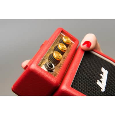 Marshall MS-2 1-watt Battery-powered Micro 1/2 Stack Amp - Red image 4
