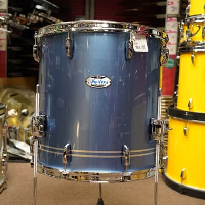 Pearl Masters Maple Complete MCT Series - 16x16" Floor Tom w/ Legs - Chrome Contrail Lacquer image 1