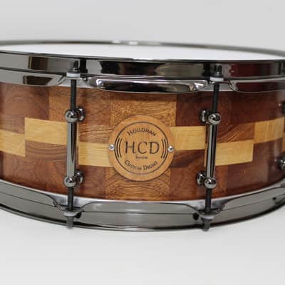 Holloman Custom Drums 5x14" Mahogany/Oak - Hand rubbed urethane over danish oil image 1