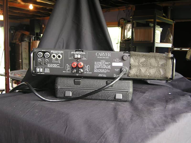 Carver PM-1200 dual channel power amplifier | Reverb