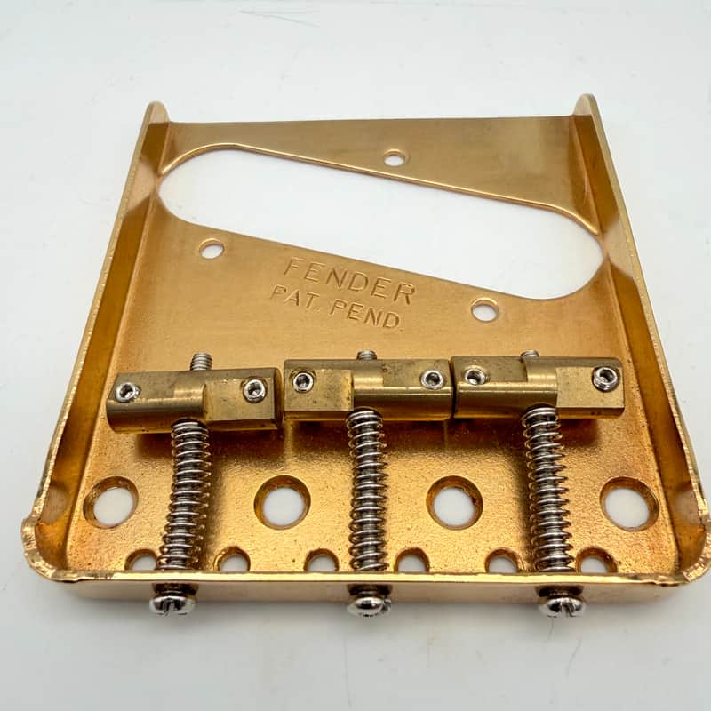 Fender Telecaster Vintage-Style Bridge Gold bbr603 image 1