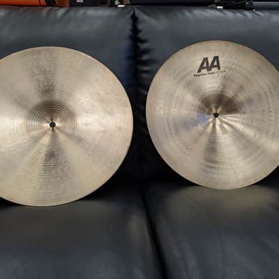 Sabian 14" AA Regular Hi-Hat Cymbals (Pair) 1982 - 1984 - Brilliant image 2