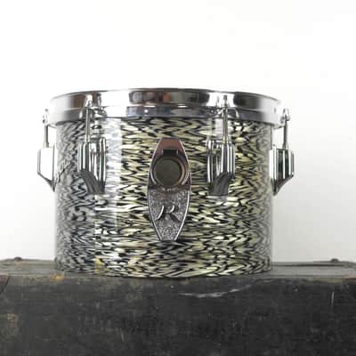 1970s Rogers 6" and 8" Black Onyx Concert Toms image 2