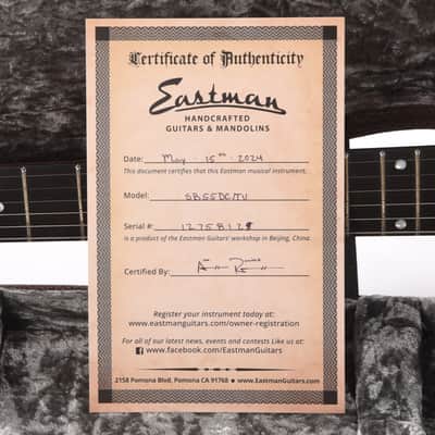Eastman SB55DC/TV Truetone Vintage Gloss Vintage Red image 10