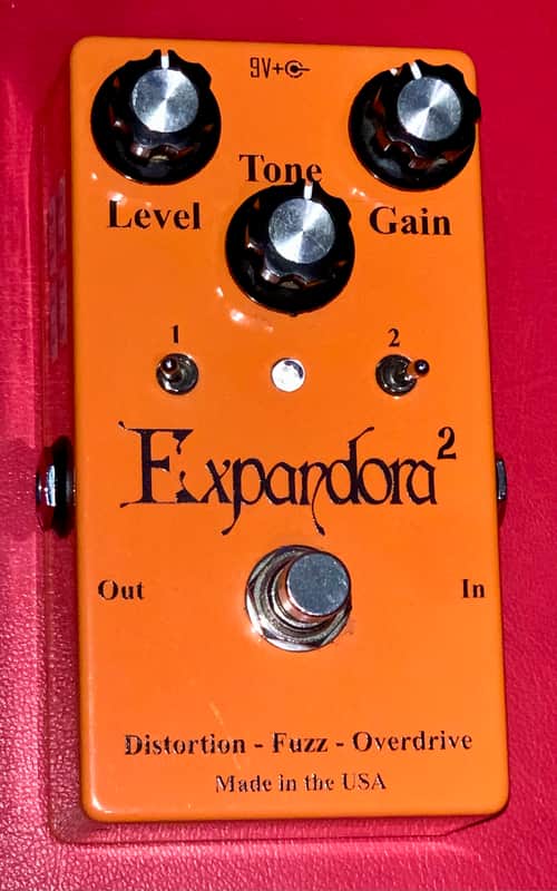 Xpandora 2 orange distortion guitar effects pedal image 1