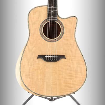 BC Rich 6-string Acoustic-electric with Maple Top, Maple Back and Sides, Flame Maple, Pro Setup (S1) (00053) image 1