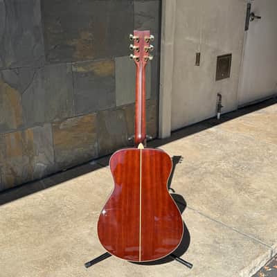 Yamaha LS16MHB Small Body Acoustic Guitar Natural image 7