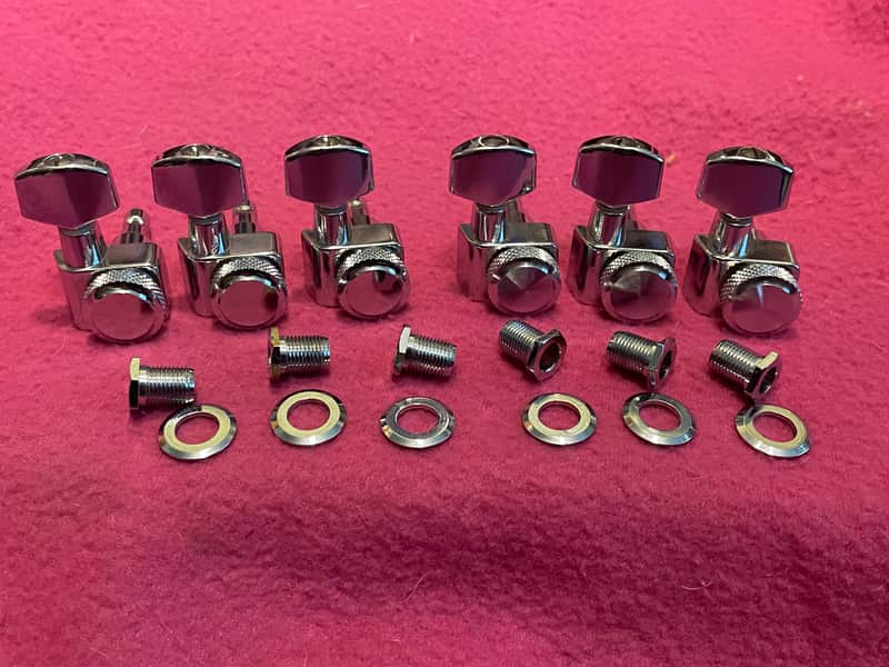vintage RARE German Made Fender Schaller American Strat PLUS ULTRA Locking Tuners Polished Chrome USA Deluxe image 1