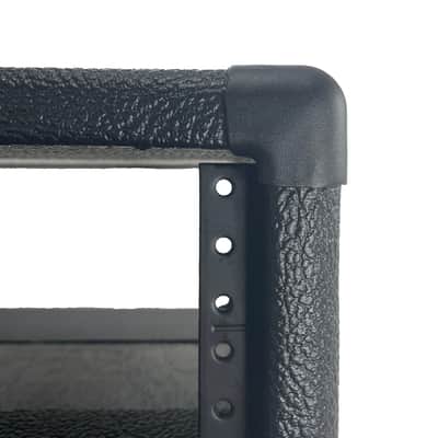 PROCRAFT 6U 12" Deep Rack Case in Black Tolex Wrap - Side Handle Black Hardware image 3