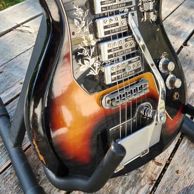 RARE! Teisco Del Rey ET440 Offset 4 DeArmond Pickup Spectrum 1960s Japan image 20