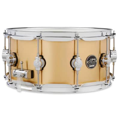 DW Performance Polished Brass Snare Drum 14x6.5 image 3