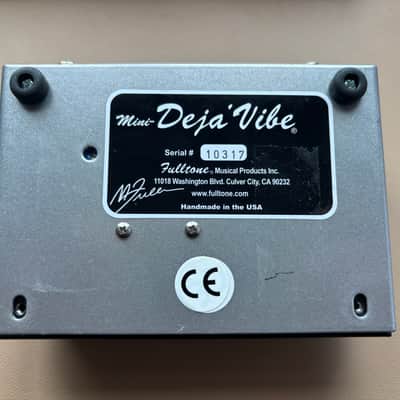 Fulltone Mini Deja Vibe MDV-1 2014 - Black image 4