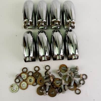 *Gretsch 8x Tom/Snare Drum Lugs Round Badge Chrome Renown Vintage 60s Streamline image 2