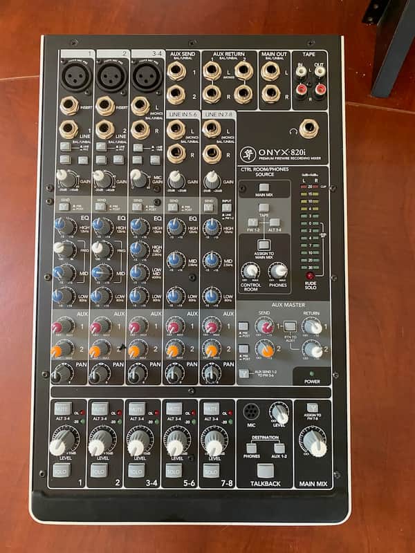 Mackie Onyx 820i 8-Channel Firewire Analog Mixer | Reverb