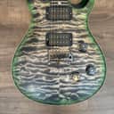 Mint PRS Custom 24 Wood Library 10-Top - Charcoal Jade Burst - FREE Shipping!