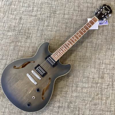 Ibanez AS53-TKF Artcore with Walnut Fretboard in Transparent Black Flat image 1
