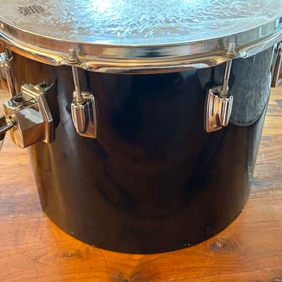 Vintage 1980s Tama Imperialstar 11 x 15 Drum Concert Tom OG Jet Black Wrap image 7