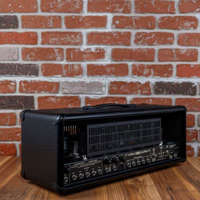 Mesa Boogie Dual Rectifier Limited Edition 50th Anniversary 100-Watt Guitar Head 2019 Black w/ Gold Diamondplate image 5