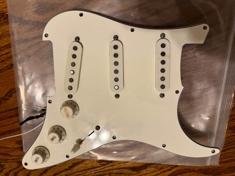 Suhr Classic S Antique Loaded SSS Pickguard - V60 and V60LP - Aged