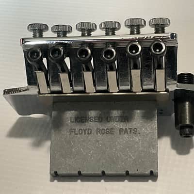 2000's Jackson Dinky Guitars JT-580 Chrome Licensed Floyd Rose Tremolo Guitar Bridge image 5