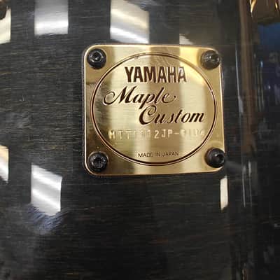 Yamaha Maple Custom tom 10x12 piano black - Piano black image 2