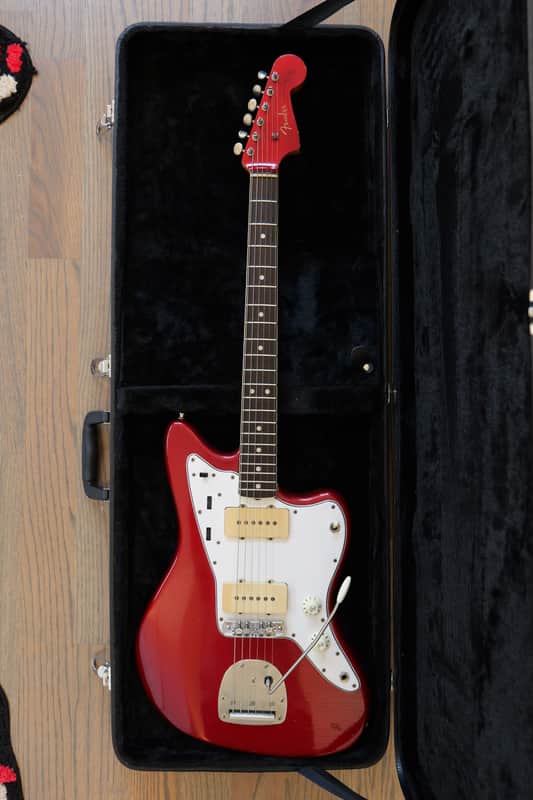 1965 Fender Jazzmaster Candy Apple Red with Matching Headstock image 1