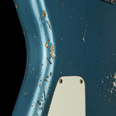 Fender Custom Shop 1966 Stratocaster SH Heavy Relic - Faded Aged Lake Placid Blue #88371 image 12