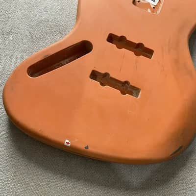 Orange Left Hand 4 String Jazz Bass Style Basswood Body Orange Left Hand 4 String Jazz Bass Style Basswood Body - 1 year image 3