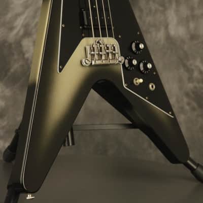 all original 1981 Gibson Flying V Bass SILVERBURST!!! image 4