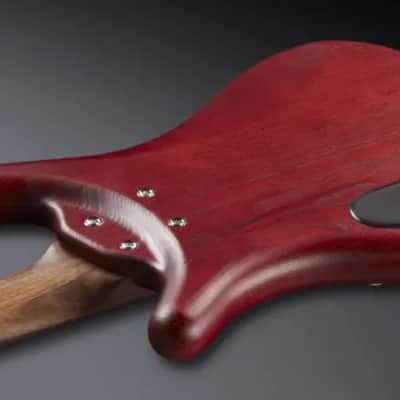Warwick Pro Series Corvette $$ | 5 String | Burgundy Red Transparent Satin image 4