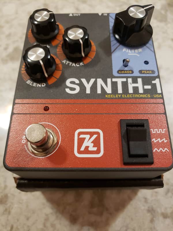 Keeley Synth 1 Reverse Attack Fuzz Wave Generator 2019 - Present - Grey / Red / Blue image 1