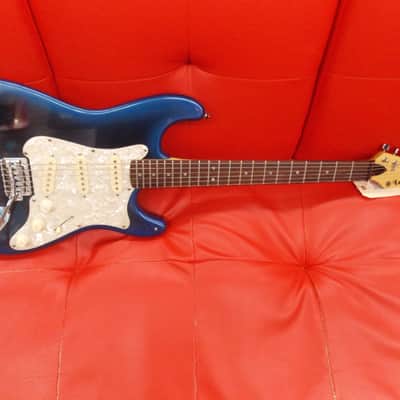 Lotus Strat Copy Electric Guitar Blue Burst image 1