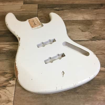 Made to Order - FRANCHIN Uranius bass body Relic Aged 100% Nitro Lacquer (Sunburst/ Black/ White/ Blue/ Green/ Yellow/ Red/ Pink/ Burgundy/ Purple/ Gold/ Silver, etc.) Basswood Poplar Jazz-Bass Style Made in Italy image 12