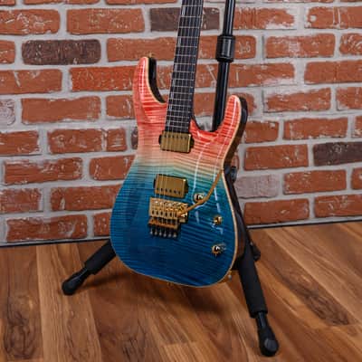 ESP Original Series Horizon-CTM FR/FM Flamed Maple Top See Thru Blue-Red Gradation 2021 w/OHSC image 5