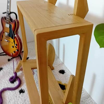 Lakefront Natural Pi Amp Stand: Handmade Solid Wood Angled Guitar Amplifier stand 2025 - Clear hardwax oil image 9