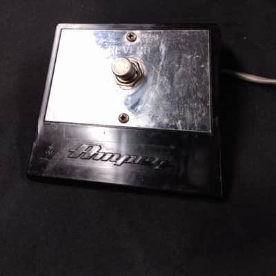 Ampeg Reverb Footswitch 1960s Black/ Chrome Rare Original Part Reverberocket and others image 1
