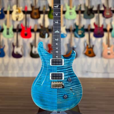 PRS Custom 24 "10 Top" - Carroll Blue/Natural Back - Mint image 5