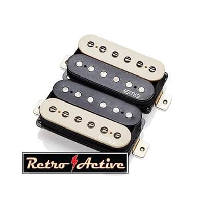EMG Super 77 Retro Active Electric Guitar Humbucker Pickup Set, Zebra (5965.00) image 1