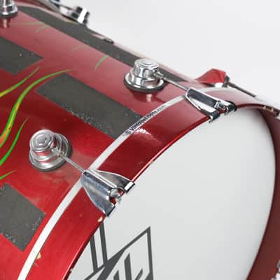 DW Collectors Series 3-Piece Flame Drum Kit (Kick, Snare, Floor Tom) Owned by Brian Setzer image 4